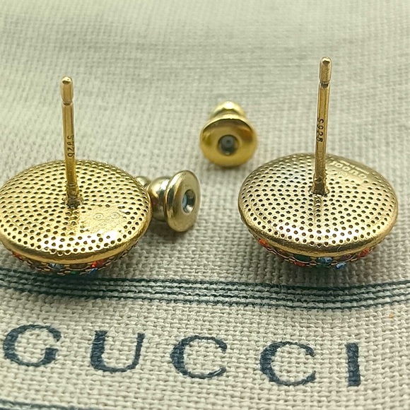 Gucci Multi Colored Crystal Studs - Picture 6 of 7